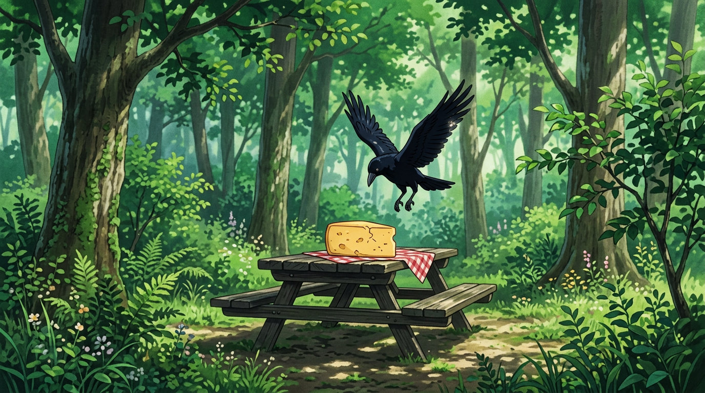 The Fox and the Clever Crow